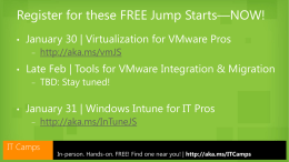 Register for these FREE Jump Starts—NOW!