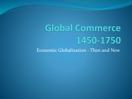 Global Commerce 1450-1750