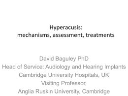 Hyperacusis : definitions