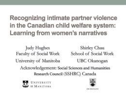 Responding to Intimate Partner Violence in the Child