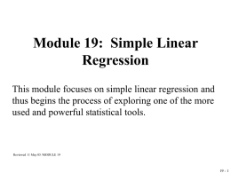 Module 14: Simple Linear Regression