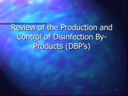 Reducing Disinfection Byproducts (DBP)