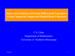 The Method of Fundamental Solutions and Compactly