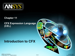Chapter 6 CFX Expression Language CEL