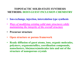 SOLID-STATE MATERIALS SYNTHESIS METHODS