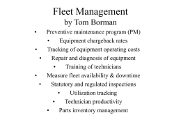 Fleet Management - American Public Works Association