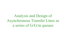 Analysis and Design of Asynchronous Transfer Lines as a