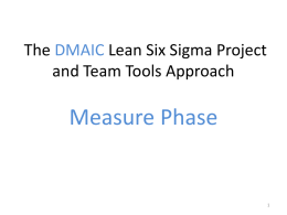 Welcome to Lean Six Sigma Yellow Belt Training!