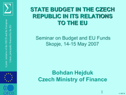 The Public Sector of the Czech Republic