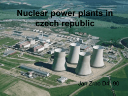 Nuclear power plants in czech republic