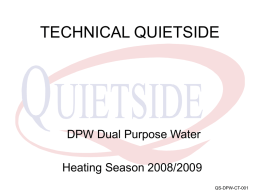 INTRODUCING QUIETSIDE FOR 2002