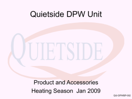 2009 DPW Product & Accessories Sales Guide