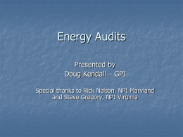 Energy Audits & Blower Door Potential