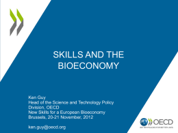 Skills needed in a bioeconomy in the European Union