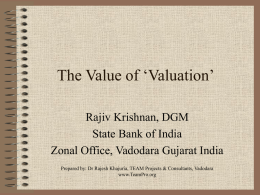 The Value of ‘Valuation’