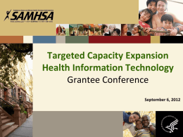 Targeted Capacity Expansion Health Information Technology