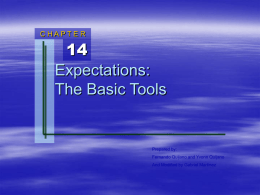 Chapter 14: Expectations: The Basic Tools