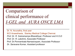 Comparison of clinical performance of I