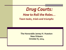 Drug Courts: Saving lives in the United States The