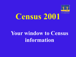 Census Data on Disc - Victoria University, Australia