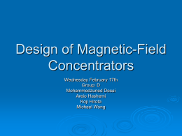 Design of Magnetic-Field Concentrators
