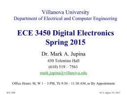 ECE 3450 Digital Electronics