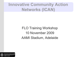 Innovative Community Action Networks (ICAN)