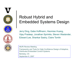 Hybrid and Embedded Systems and Control Theory