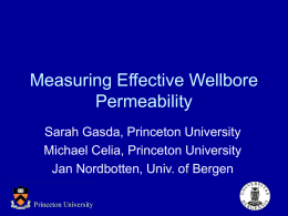 Measuring Effective Wellbore Permeability