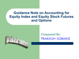 Guidence Note on Accounting for Equity Index and Equity