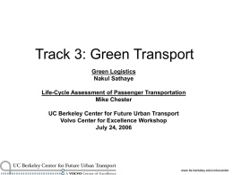Track 3: Green Transport