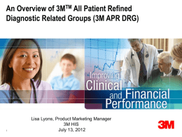 An Overview of 3MTM All Patient Refined Diagnostic Related