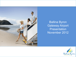 Ballina Byron Gateway Airport Survey – Virgin Blue