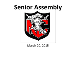 Senior Assembly - North County High School