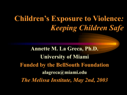PowerPoint Presentation - &ldquo;Keeping Children Safe&rdquo;
