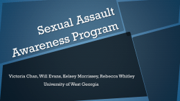 Sexual Assault Awareness Program