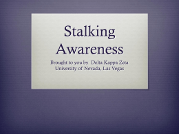 Stalking - Marriage & Family Therapy | Home