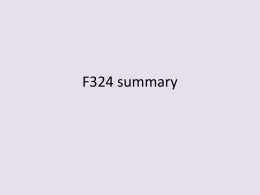 F324 summary