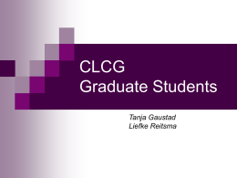 CLCG Graduate Students