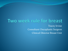 Two week rule for breast