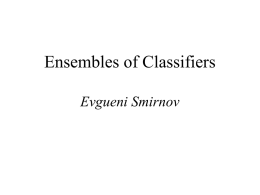 Ensembles of Classifiers