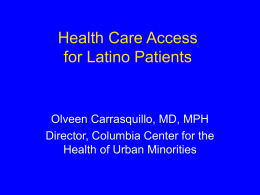 Health Care Access for Latino Patients