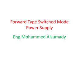 Forward Type Switched Mode Power Supply
