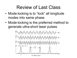Review of Last Class - University of Connecticut Health Center