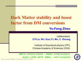 Dark Matter in LR models - National Tsing Hua University