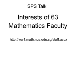 CZ2105 Lecture 2 - National University of Singapore