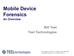 Cell Phone Forensics - Mobile Forensics Central