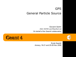 GPS General Particle Source