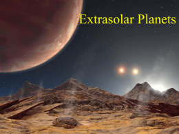 Extrasolar Planets - University of Alabama