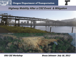 Seismic Bridge Design in Oregon